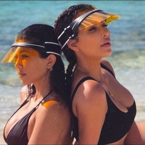 CHRISTIAN DIOR Diorclub1 Sun Visor Orange